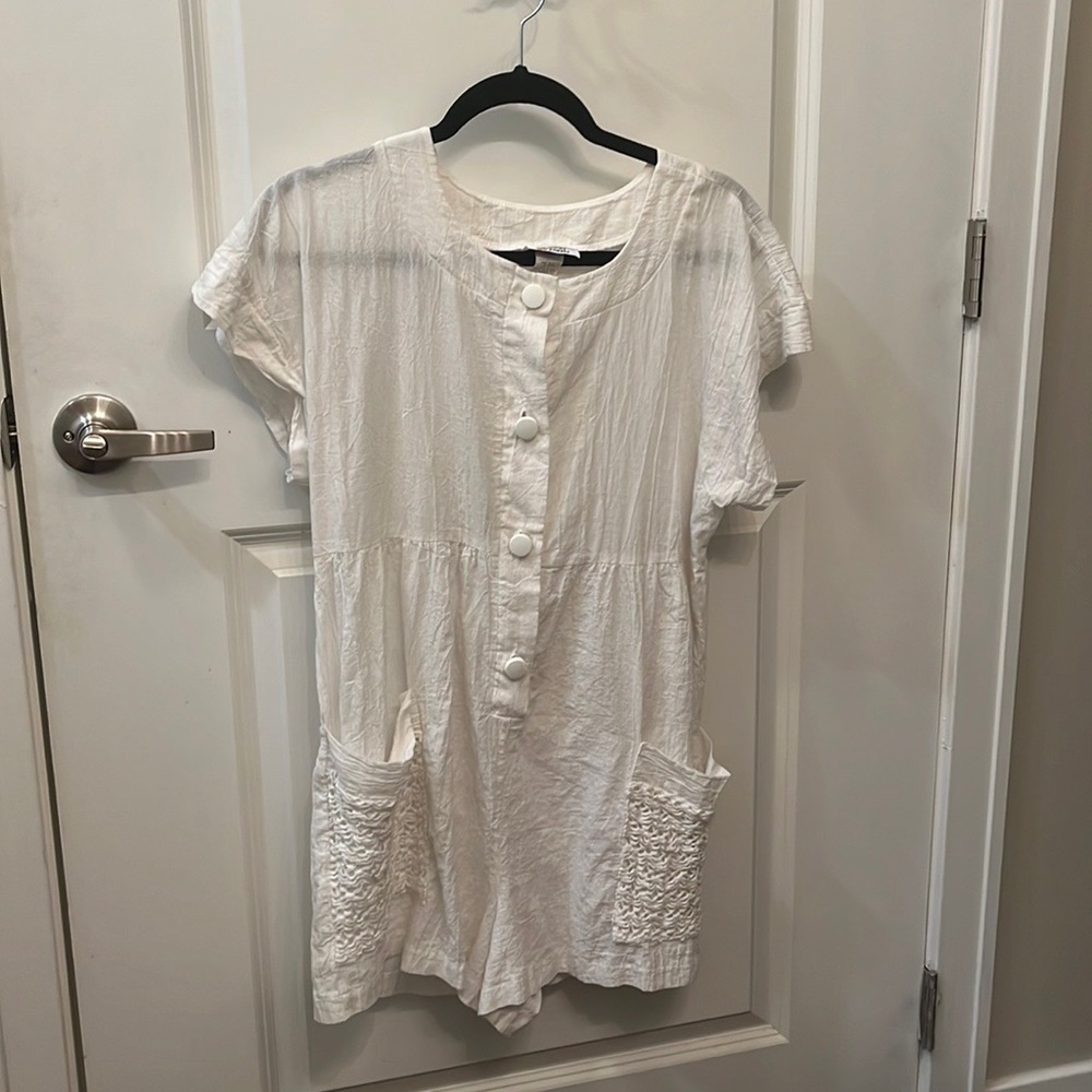 White Vintage Romper size small